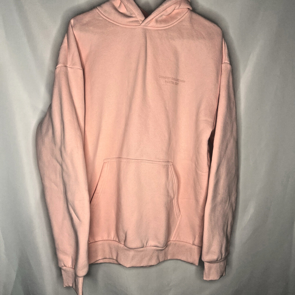 Comfrt Hoodie Womens Medium Light Pink Pastel Edit Pullover Soft